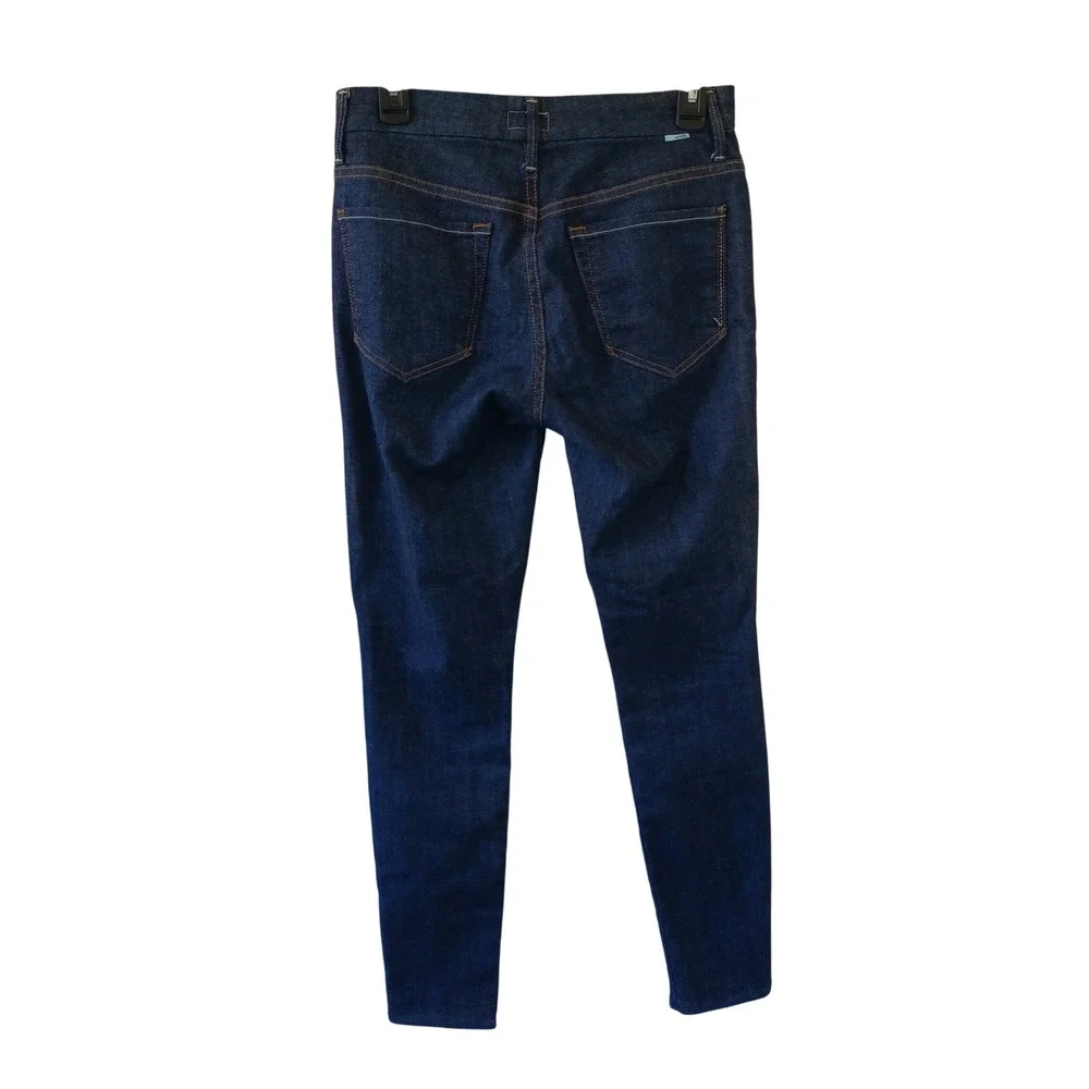 Mother Denim Skinny Jeans Dark Indigo Wash Size 28 Made in USA‎ High Rise